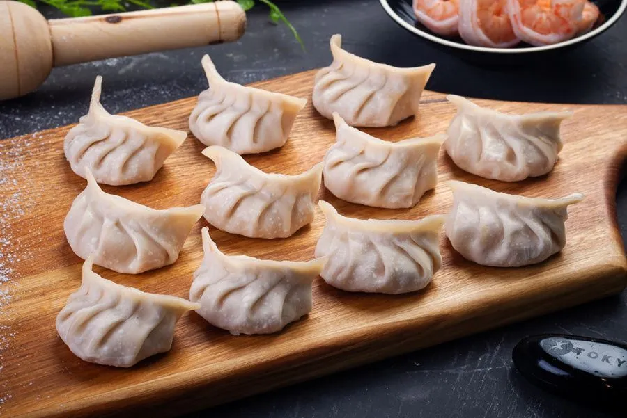 Гёдза с креветкой ручной лепки, 450г