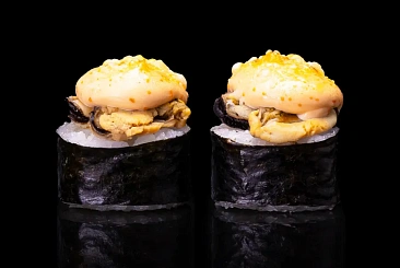 Запеченный ролл с мидией 4 шт