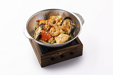 Морепродукты на гриле