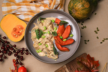 Курица а-ля БИФ с тыквой