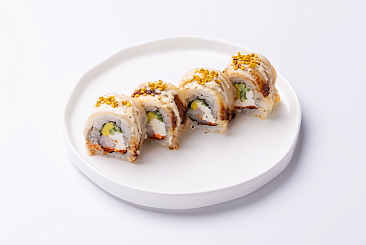 Ролл с масляной рыбой и угрём 1/2