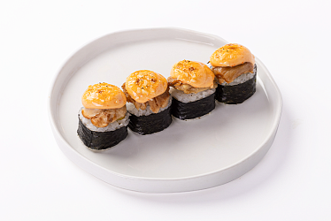 Запечённый ролл с курицей 4 шт