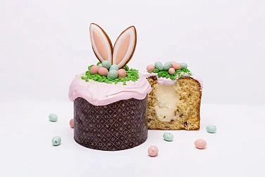 Кулич с кремом маракуйя